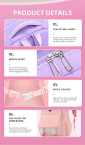 <span class=keywords><strong>Sac</strong></span> à dos d'étude pour enfants, avec sangles renforcées, résistant à l'usure, pour garçons et filles de 6 à 12 ans, <span class=keywords><strong>sac</strong></span> d'école enfant - Product Image 4