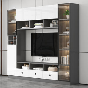 Soporte de TV Moderno de Madera Maciza Barato de Fábrica para el Hogar, Oficina, Sala de Estar y Apartamento, Tamaño y Color Personalizables - Product Image 5