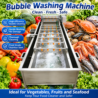 Automatische belletjeswasmachine voor groenten, fruit, vis, voedselverwerking en reinigingsapparatuur