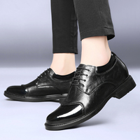 Nouvelles Chaussures Habillées Décontractées pour Hommes 2026 – Mocassins de Mariage en Cuir Microfibre Rehaussant la Taille (35-47)