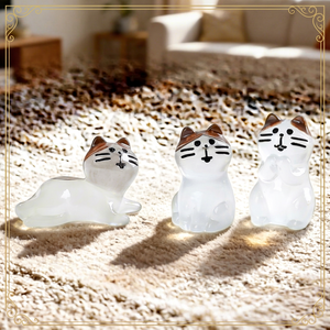 ตุ๊กตาแมวเรซิ่น Lanshuo ของตกแต่งขนาดเล็ก 3 มิติ พร้อมไฟ น่ารัก สไตล์ฮาโลวีน สำหรับของขวัญงานฝีมือตกแต่งโต๊ะทำงานธีมไก่ - Product Image 1