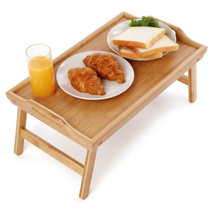 <span class=keywords><strong>Plateau</strong></span> <span class=keywords><strong>de</strong></span> Table <span class=keywords><strong>de</strong></span> petit déjeuner en bambou avec poignées et pieds pliants, vente en gros - Product Image 2
