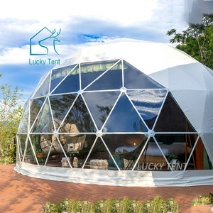 Beliebtestes Domo Luxus Glamping Zelt Modernes PVC Reißfest Schnell montage Wetterfeste Leistung für Resort Camping - Product Image 4