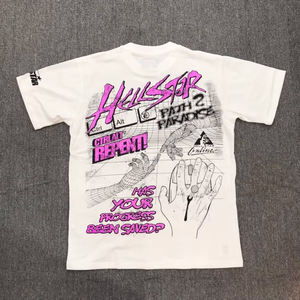 Camiseta Personalizada con Estampado DTG para Hombre, Alta Calidad, 100% Algodón, Estilo Hip Hop, Hombros Caídos, Corte Holgado - Product Image 2