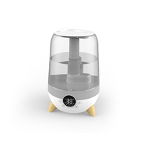 Humidificateur diffuseur ultrasonique à remplissage par le haut de grande capacité 3,5 L, contrôle tactile intelligent de l'humidité, mode veille pour la maison, la chambre à coucher, utilisation en intérieur