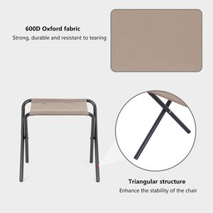 Outdoor <b>Folding</b> <b>Chair</b> Portable <b>Folding</b> <b>Chair</b> Ultralight Bench Camping Fishing Stool Cross Stool - Product Image 3