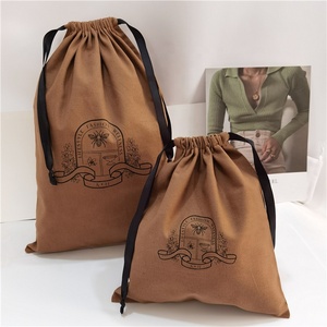 Eco-Friendly Muslin Pouch Custom Logo <b>Printed</b> Cotton <b>Canvas</b> Dust Bag <b>Canvas</b> Drawstring Bag Handbag Cover Dust Bag - Product Image 5