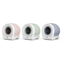 Clos pour empêcher les éclaboussures externes Armoire à litière automatique pour chat Toilettes électriques intelligentes pour chat Bac à litière pour chat autonettoyant
