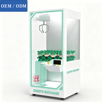 Mesin Cakar Koin Profesional yang Dapat Disesuaikan, Mainan Crane Cube, Harga Terjangkau, Peralatan Arcade Green Tide House