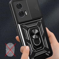Étuis de téléphone portable pour caméra coulissante pour Motorola Edge 60 Fusion 5G Edge 60 Pro G54 G50 E14 E7 Power Ring Kickstand Antichoc Covers