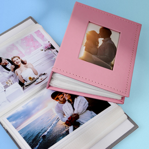 <span class=keywords><strong>Album</strong></span> <span class=keywords><strong>photo</strong></span> miniature en cuir vintage, pochette pour photos de 6 pouces, pour les souvenirs de mariage et de <span class=keywords><strong>voyage</strong></span> - Product Image 4