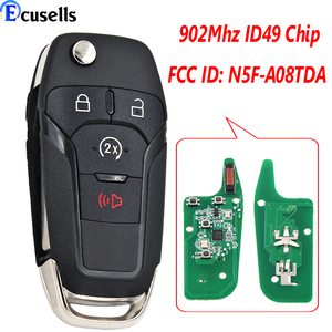 Chìa Khóa Xe Hơi Lật Từ Xa 4 Nút 902Mhz 49 Chip Cho Ford F150 <span class=keywords><strong>F250</strong></span> F350 F450 F550 Ranger 2015-2020 FCC ID: N5F-A08TDA - Product Image 2
