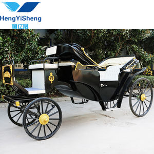 Carruaje económico práctico estilo inglés Victoria Carriage Canopy Fairytale Horse Carriage para transporte especial - Product Image 3