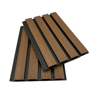 Grand panneau mural WPC Revêtement mural moderne européen Panneau composite en bois et plastique pour l'extérieur Imperméable pour la salle de sport Fond <span class=keywords><strong>noir</strong></span> - Product Image 1