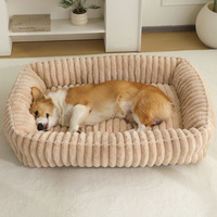 Vente en gros fabricant de logo personnalisé couleur fournisseur de produit pour animaux de compagnie lit pour chien chat de luxe