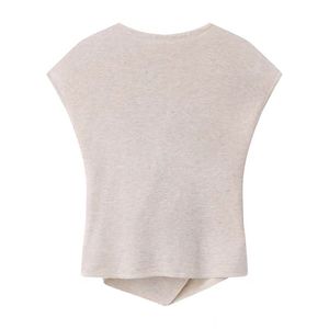Top de Punto sin Mangas para Mujer ZY, Corte Ajustado, Dobladillo Irregular, Suave y Ligero para Verano - Product Image 3