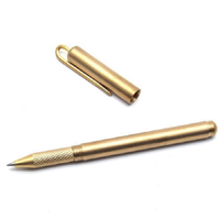 Stylo à bille en cuivre pur avec logo personnalisé, style neutre, nouveau, écriture fluide et propre, promotion personnalisée