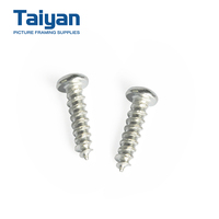 Vis autotaraudeuses à tête cylindrique en acier trempé nickelé robustes pour la production en série, support de quincaillerie de jonction pour cadres photo