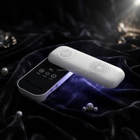 1. Lampe UV rotative rechargeable pour ongles 365nm+405nm, sécheuse à LED pour le durcissement du vernis gel