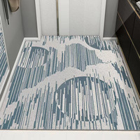 Tapis de sol en PVC moderne de qualité supérieure, imprimé abstrait artistique, minimaliste, découpable, pour la maison, l'entrée, le couloir