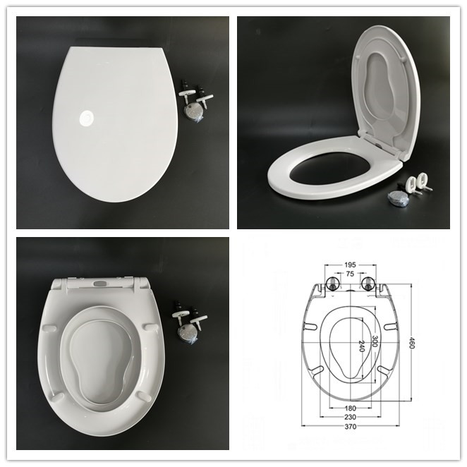 Hot sale O  round shape soft close family toilet seat cover