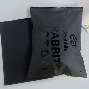 Sacchetti di plastica biodegradabili personalizzati, T-Shirt con cerniera smerigliata borsa da bagno Ziplock abbigliamento trasparente <span class=keywords><strong>borse</strong></span> con Logo - Product Image 3