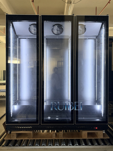 Refrigerador de bebidas frías de alta calidad Refrigerador y <span class=keywords><strong>congelador</strong></span> de supermercado usado de vidrio transparente - Product Image 2