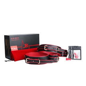 Cinturón de Cuero para Atar Muñecas y Piernas, Accesorios de Entrenamiento Comportamental, Set de Bondage de Cuero Fetiche, Juguete Erótico BDSM, Juguetes Sexuales para Adultos al por Mayor - Product Image 6