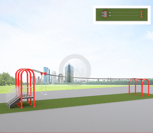 10 M/20 m personalizado al aire libre interior comercial diversión chico Parque árbol Mini Zip Line al aire libre - Product Image 4