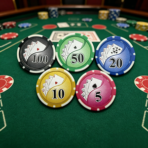Jetons <span class=keywords><strong>de</strong></span> <span class=keywords><strong>poker</strong></span> <span class=keywords><strong>de</strong></span> casino bien équilibrés, durables pour une utilisation prolongée - Product Image 4