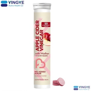 Meistverkauftes Fettverbrennendes Nahrungsergänzungsmittel Zuckerfreie Apfelessig-Brausetabletten für Erwachsene 20er-Pack zur Gewichtskontrolle - Product Image 1