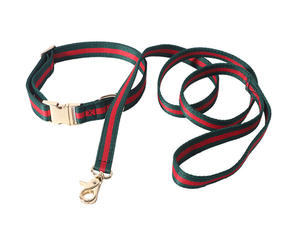 Correa de perro de poliéster personalizada de estilo popular 2025 con estampado diseño de lujo moderno OEM/ODM suministros para exteriores para perros - Product Image 1