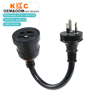 SAA Power Cord, <b>Australian</b> Standard 3 Prong <b>Plug</b> to Rubber Socket, Heavy Power Tools Extension Lead, High Quality Wholesale - Product Image 1