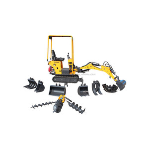 Mini envío gratuito excavadora con <span class=keywords><strong>la</strong></span> tierra barrena taladro mini pelle orchard Hogar granja jardín casa - Product Image 3
