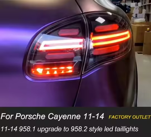 ไฟท้าย LED รุ่นใหม่ AURON สำหรับ Cayenne 2011-2014 985.1 อัพเกรดไฟเลี้ยวแบบไดนามิก ไฟเบรก ใช้ได้กับรถทั่วไป - Product Image 3