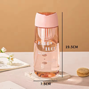 Customized Logo 700ml Transparent Eco-Friendly Cartoon Style Fitness Water Bottle Hiking Travel PC <b>Plastic</b> Direct Drinking - Product Image 6