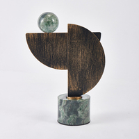 Sculpture en bronze Art Déco, autocollante, faite à la main, décoration de bureau, accessoire de maison pour le salon
