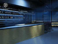 Idées de design pour boîte de nuit et bar modernes Salon Discothèque Comptoir de bar Canapé et stand personnalisés pour salon VIP