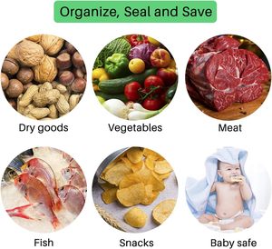 Kit de mise sous vide réutilisable 2024, vente chaude, avec fonctions de gaufrage et de sécurité pour l'emballage alimentaire des sushis - Product Image 4