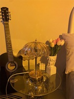 Lampe de table LED minimaliste flexible à piles DC, rétro, pour chambre à coucher, veilleuse de chevet, ambiance luxueuse