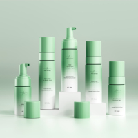 Faible quantité minimale de commande Cosmétique Transparent Blanc Portable 100ml 120ml 150ml Nettoyant Pour Le Visage En Plastique Mousse Pompe Bouteille pour Soins De La Peau en Stock
