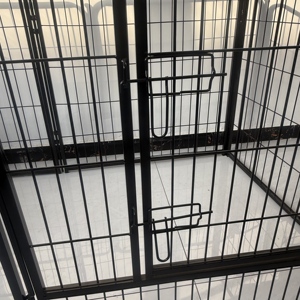 Plastik Tepsili Küçük Köpek Kafesi Tek Kapılı Tasarım Kompakt Yavru Oyun Parkı İç Mekan Eğitim Kafesi Kolay Kurulum - Product Image 6