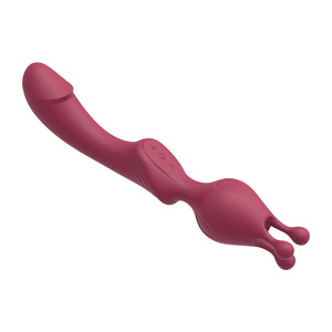 Productos para adultos Silicona líquida Consoladores de varita AV vibradores de doble cabeza para masturbación femenina Masajeador de varita de calefacción al por mayor - Product Image 6