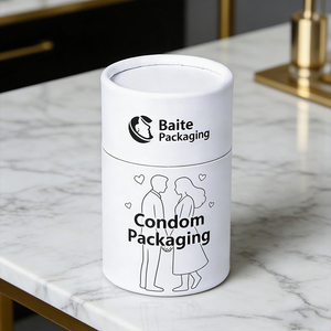 <span class=keywords><strong>Caja</strong></span> <span class=keywords><strong>de</strong></span> Embalaje <span class=keywords><strong>de</strong></span> Papel Personalizada para Condones - Diseño Cilíndrico <span class=keywords><strong>de</strong></span> Alta Gama, <span class=keywords><strong>Caja</strong></span> <span class=keywords><strong>de</strong></span> Papel OEM al por Mayor - Product Image 3