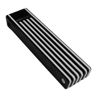 Verrou de vélo en silicone en forme d'animal mignon, verrou de vélo portable en silicone pour chien avec clé