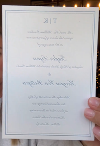 Ensembles d'invitations de mariage personnalisés de luxe avec impression typographique et découpe, incluant des détails pour les doublures d'enveloppes, les cartes RSVP et les cartes d'hébergement - Product Image 3