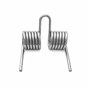 Ressort de torsion double en acier inoxydable <span class=keywords><strong>T1</strong></span> personnalisé avec finition plaquée or PVD pour clips de quincaillerie, vente en gros pour usines de machines - Product Image 2
