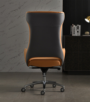 Chaise de jeu ergonomique de luxe réglable, design moderne du milieu du siècle, confortable, dossier haut en PU, pour bureau à domicile