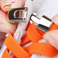 Lacet de verrouillage croisé en métal verrouillable sans attache promotionnel sans attaches avec clip à boucle à pression