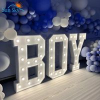 Lettres d'Alphabet et Chiffres Géants Lumineux LED Personnalisés de Haute Qualité pour Mariages, Maison et Événements Spéciaux